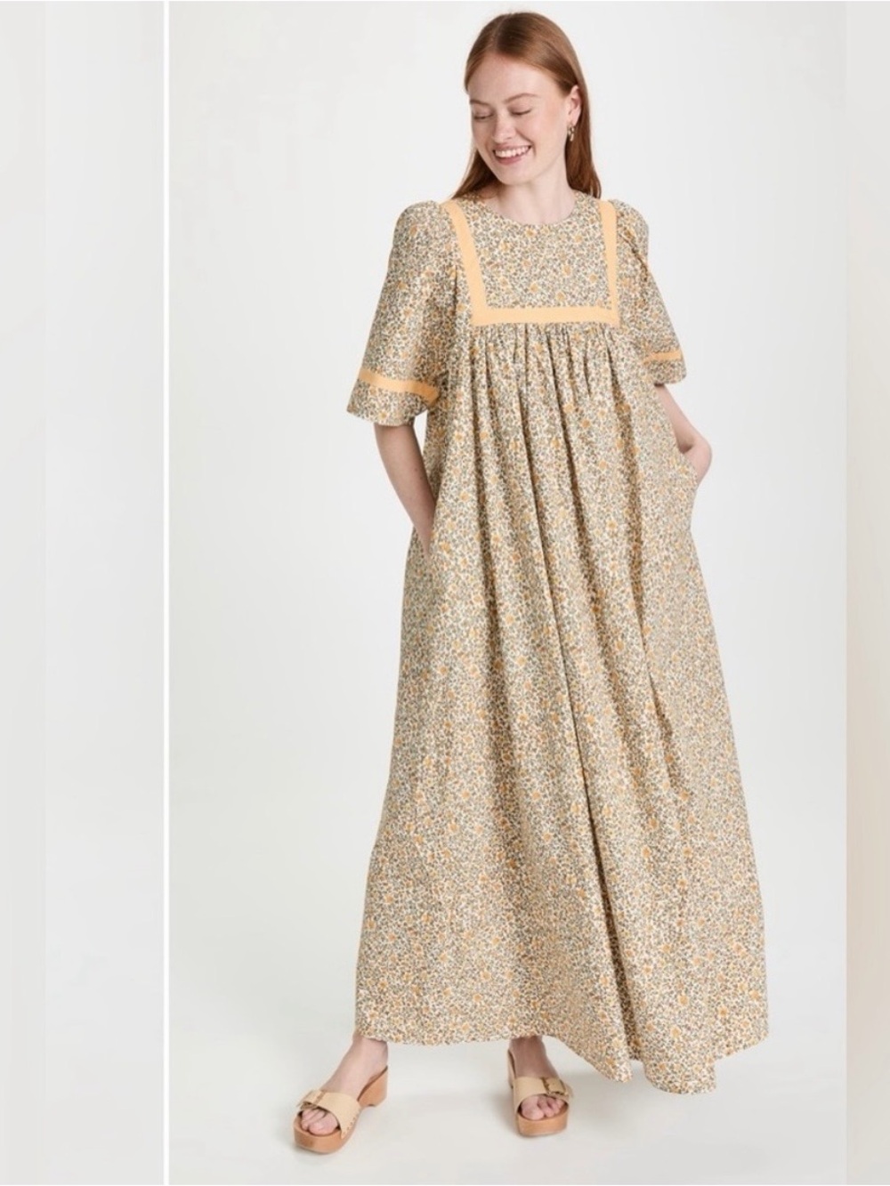 MEADOWS - Heli Dress - S/M floral maxi dress